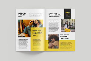 Fashion Magazine Layout Template