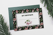 Dark floral flower pattern set, a Pattern Graphic by Dina Guiter (Thumbnail 8 of 9)