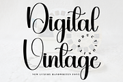 Digital Vintage, a Handwritten Font by FreshTypeINK (Thumbnail 1 of 7)