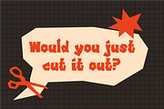 TRIMZ - A scissor-cut display font, a Font by Abrahamic Design (Thumbnail 2 of 6)