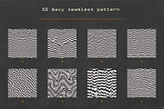 Wavy lines. Seamless pattern pack., a Pattern Graphic by Gudiny (Thumbnail 7 of 9)