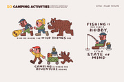 50 Camping Activities, an Illustration by monkik (Thumbnail 4 of 21)