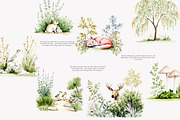 French Château watercolor clipart, a Decorative Illustration by Patishop Art (Thumbnail 6 of 10)