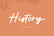 History, a Script Font by Paul Hewitt (Thumbnail 1 of 7)