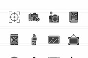 25 World Photography Day Glyph Icons, an Icon by IconBunny (Thumbnail 2 of 2)