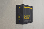 Sign Wall Mockup, an Advertising Mockup by VanillineGraph (Thumbnail 2 of 3)