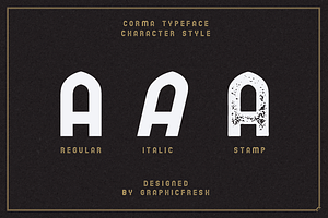 The Corma - 4 Font Files