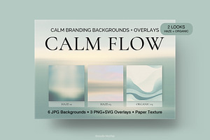 Calm Backgrounds + Stitch Overlays