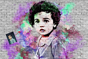 Graffiti Art Photo Effect Template