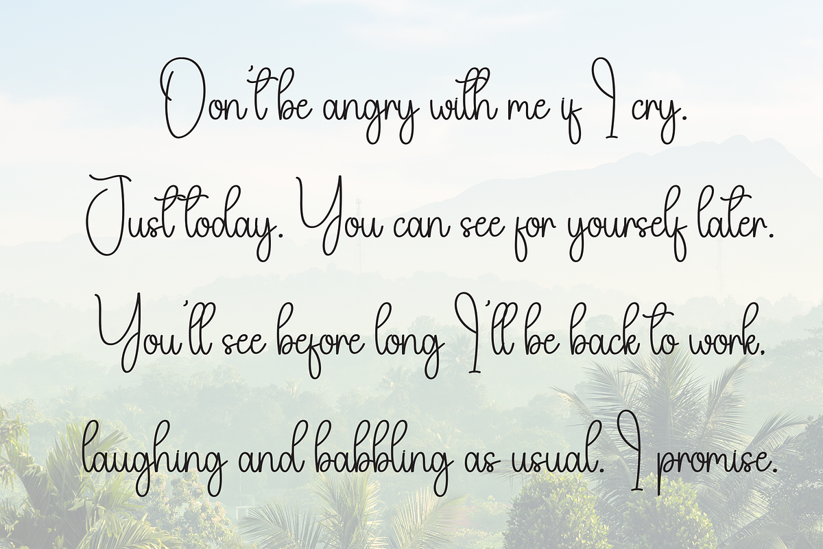 Greathing | Script Font, a Handwritten Font by Scratchones (Photo 6 of 9)