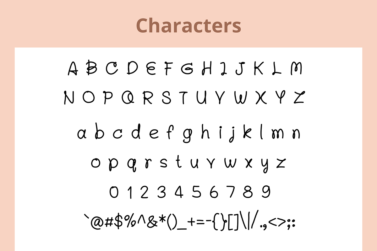 Pimmy Planet Inter Handwritten Font, a Font by PARAMAJAN (Photo 2 of 5)