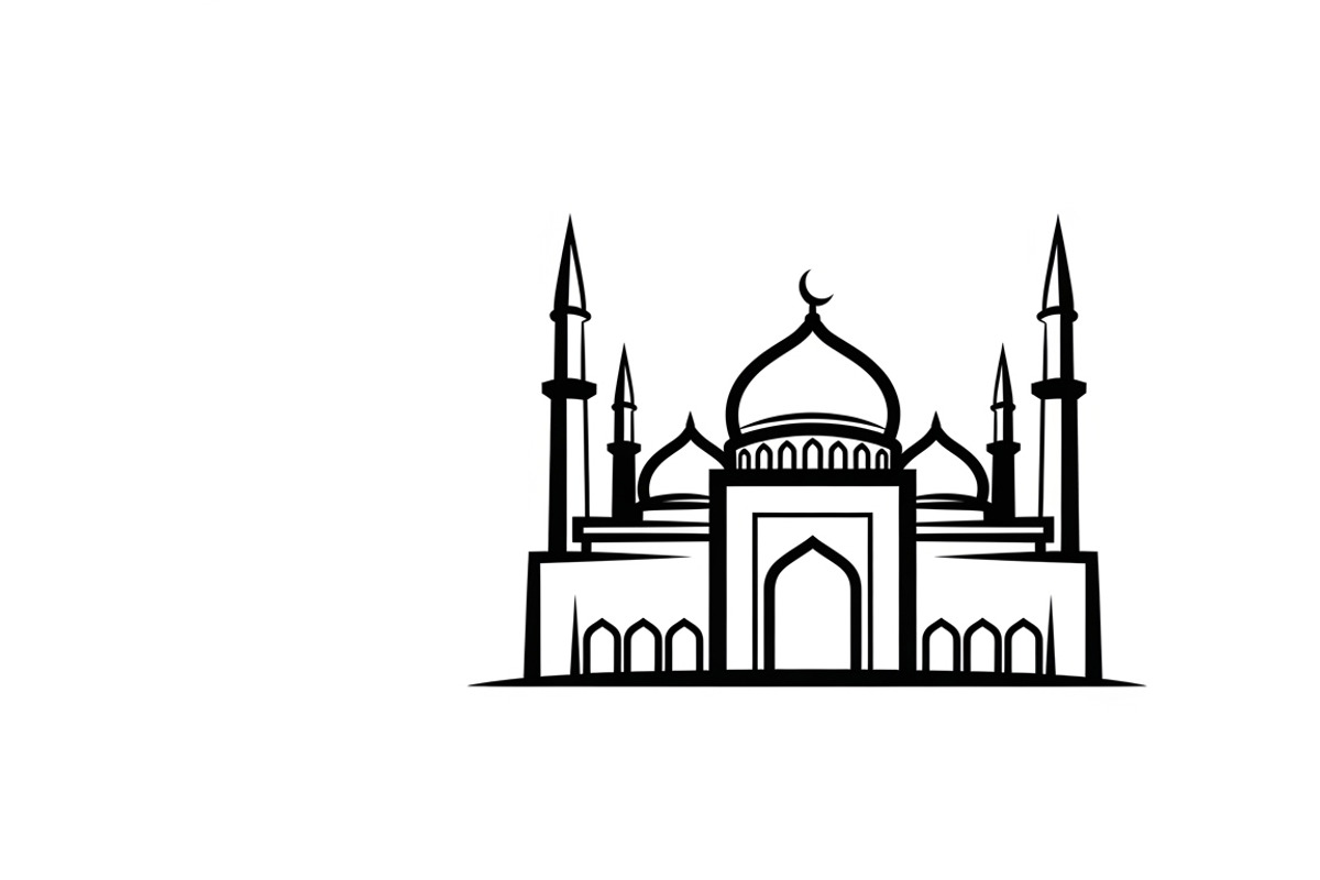 Beautiful Ramadan mosque silhouette, an Illustration by Amazin_art (Photo 22 of 31)