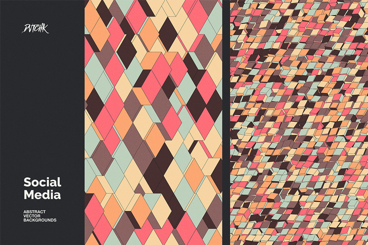 Social Media Vector Backgrounds V 05, a Background Graphic by dvtchk (Photo 4 of 9)