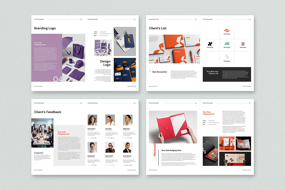 Works Portfolio Template | CANVA, a Brochure Template by Cleffon_Graphic_Studio (Photo 7 of 8)