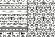Day of the Dead Patterns with skulls, a Pattern Graphic by Krolja (Thumbnail 2 of 6)