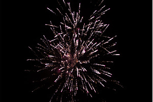 Fireworks exploding against the, a Holiday Photo by serkum