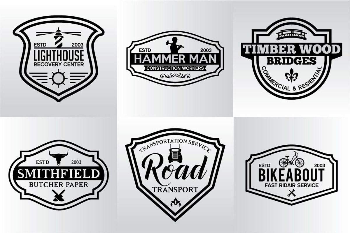 60 Vintage Badges and Logos Bundle, a Branding & Logo Template by shazi (Photo 14 of 21)