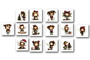 Christmas Whimsical Fairy Clipart, an Illustration by Designworld (Thumbnail 3 of 6)