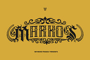 Markos Blackletter Tattoo Font, a Blackletter Font by WhymoreArt (Thumbnail 7 of 13)