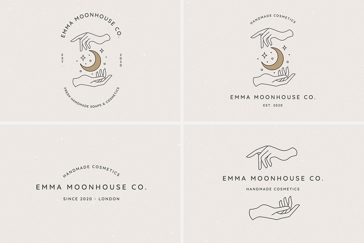 24 Celestial Logo Templates Pack, a Branding & Logo Template by amber&ink (Photo 2 of 14)