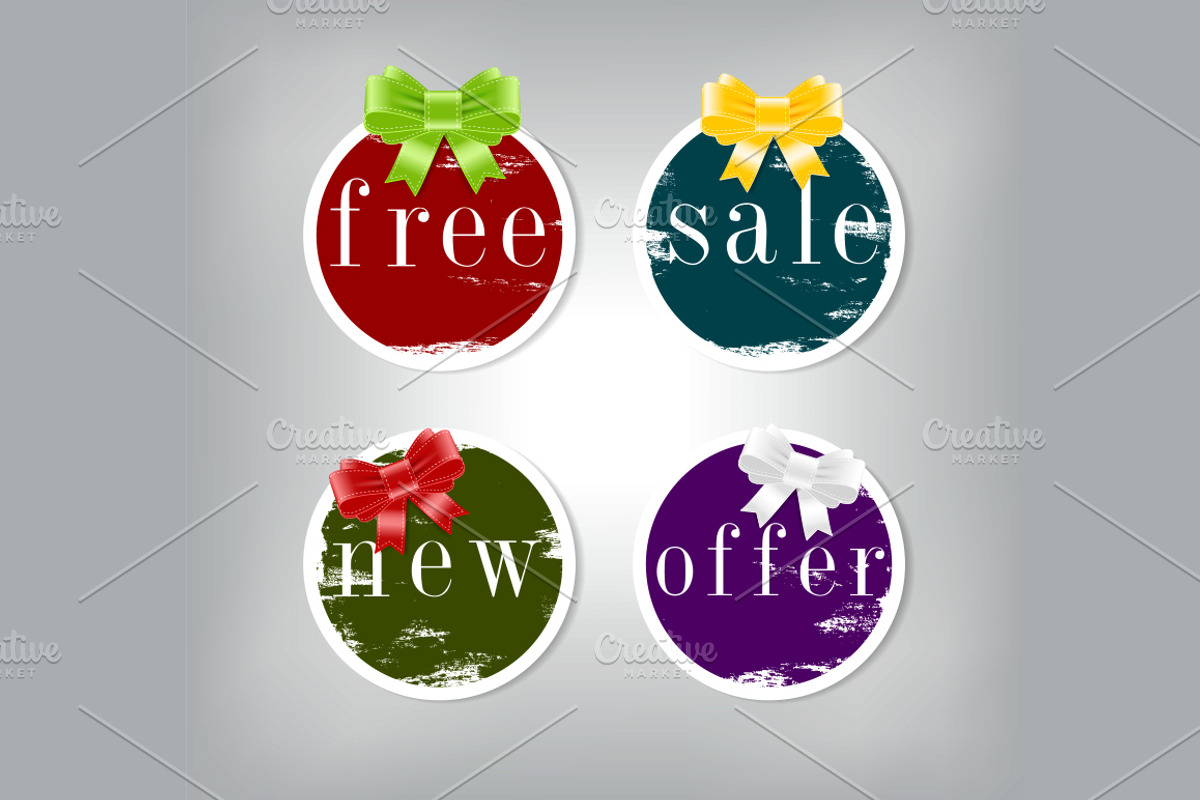 Vector buttons and tags collection, a Templates & Theme by lissius (Photo 7 of 7)