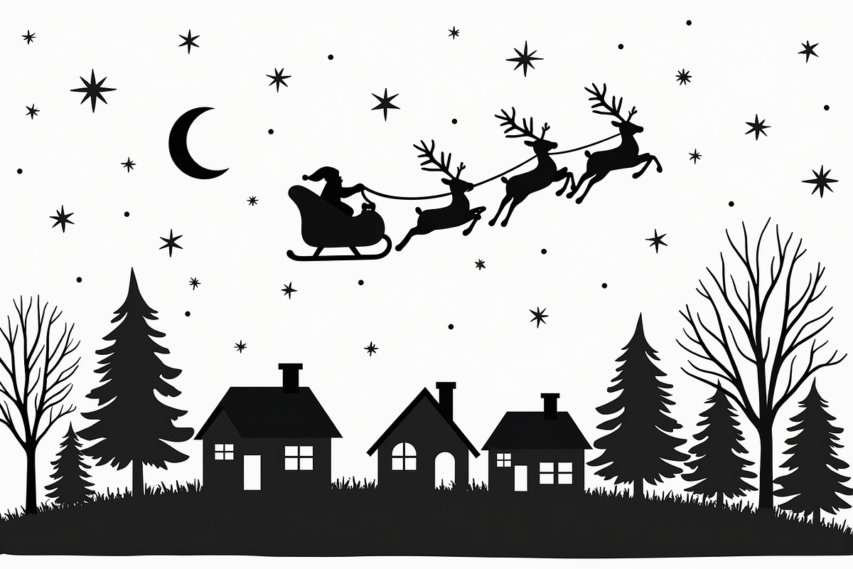 Santa Sleigh Vector Bundle, an Illustration by Amazin_art (Photo 9 of 21)
