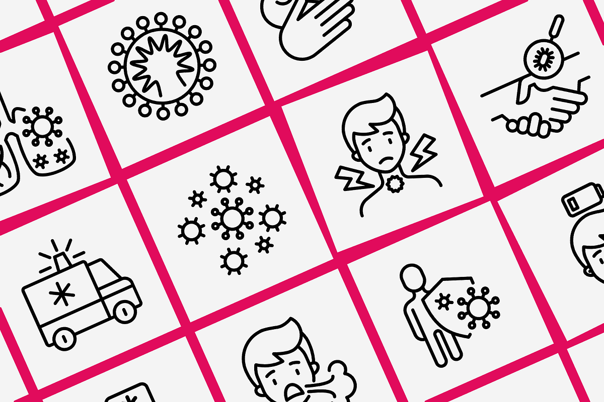 Coronavirus | 16 Thin Line Icons, an Outline Icon by Alex Blogoodf (Photo 9 of 15)