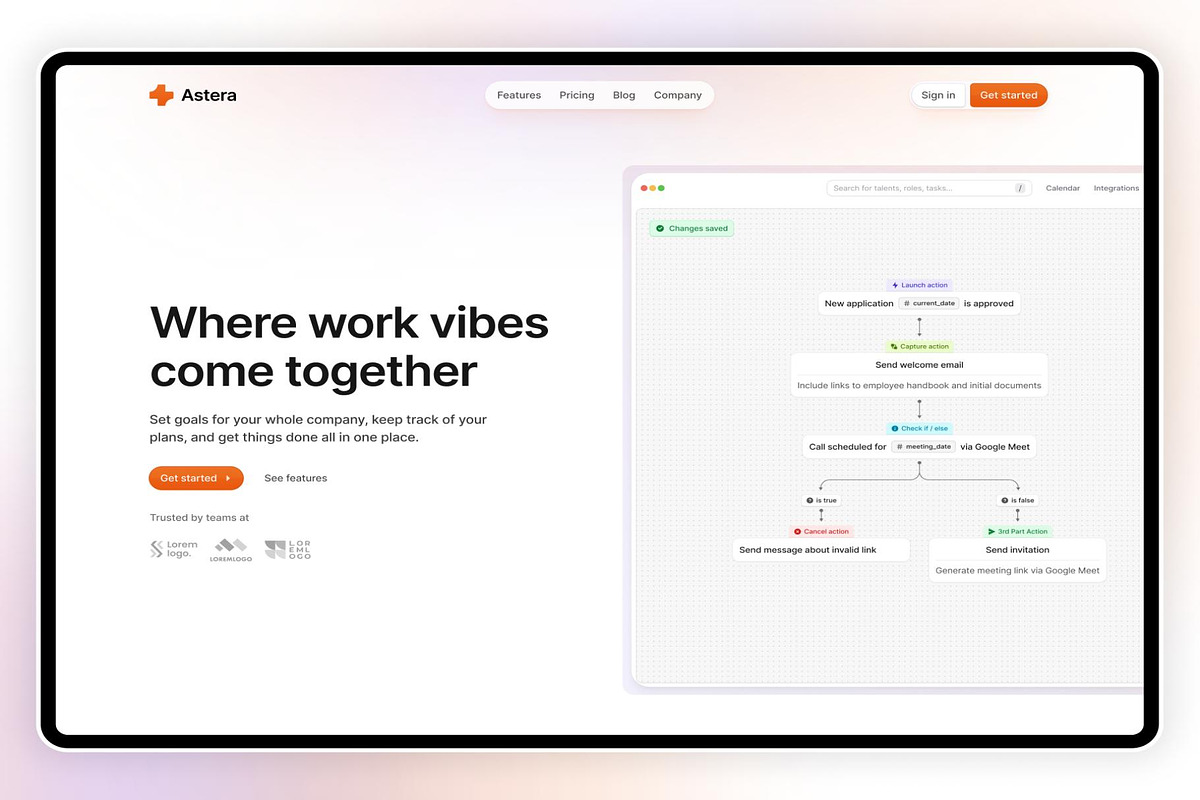 Astera - SaaS Framer Template, an UI Kit Template by Lumina_ui_ux202 (Photo 1 of 4)