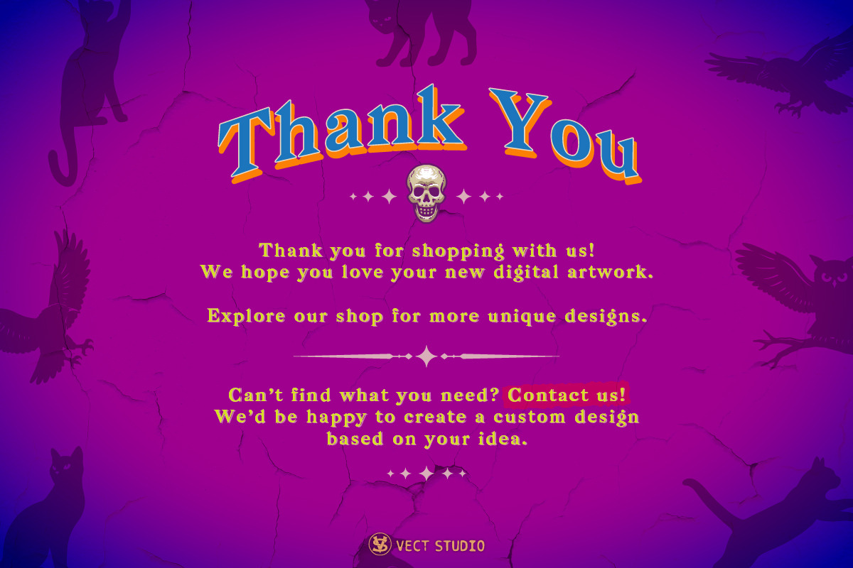 13 Spooky Animals Stamp Brushes, a Brush Add-On by vectstudio (Photo 10 of 10)