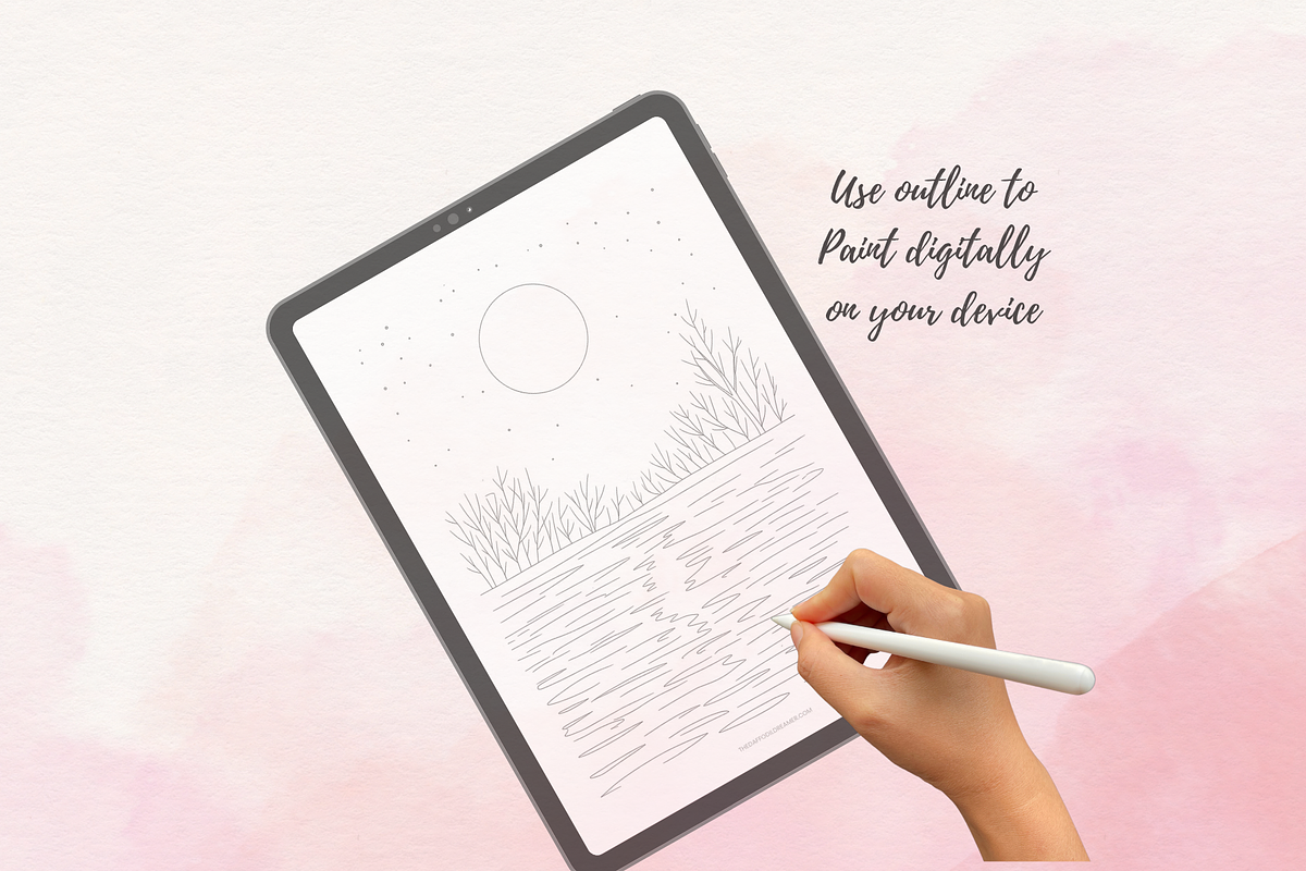 Snowy Dreams Winter Coloring Bundle, a Seasonal Illustration by Daffodil Dream Studio (Photo 9 of 10)