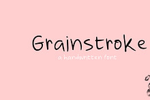 Grainstroke Handwritten Font