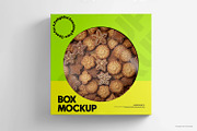 Custom Biscuit Cookie Box Mockup, a Packaging Mockup by Ram Studio LLC (Thumbnail 2 of 7)