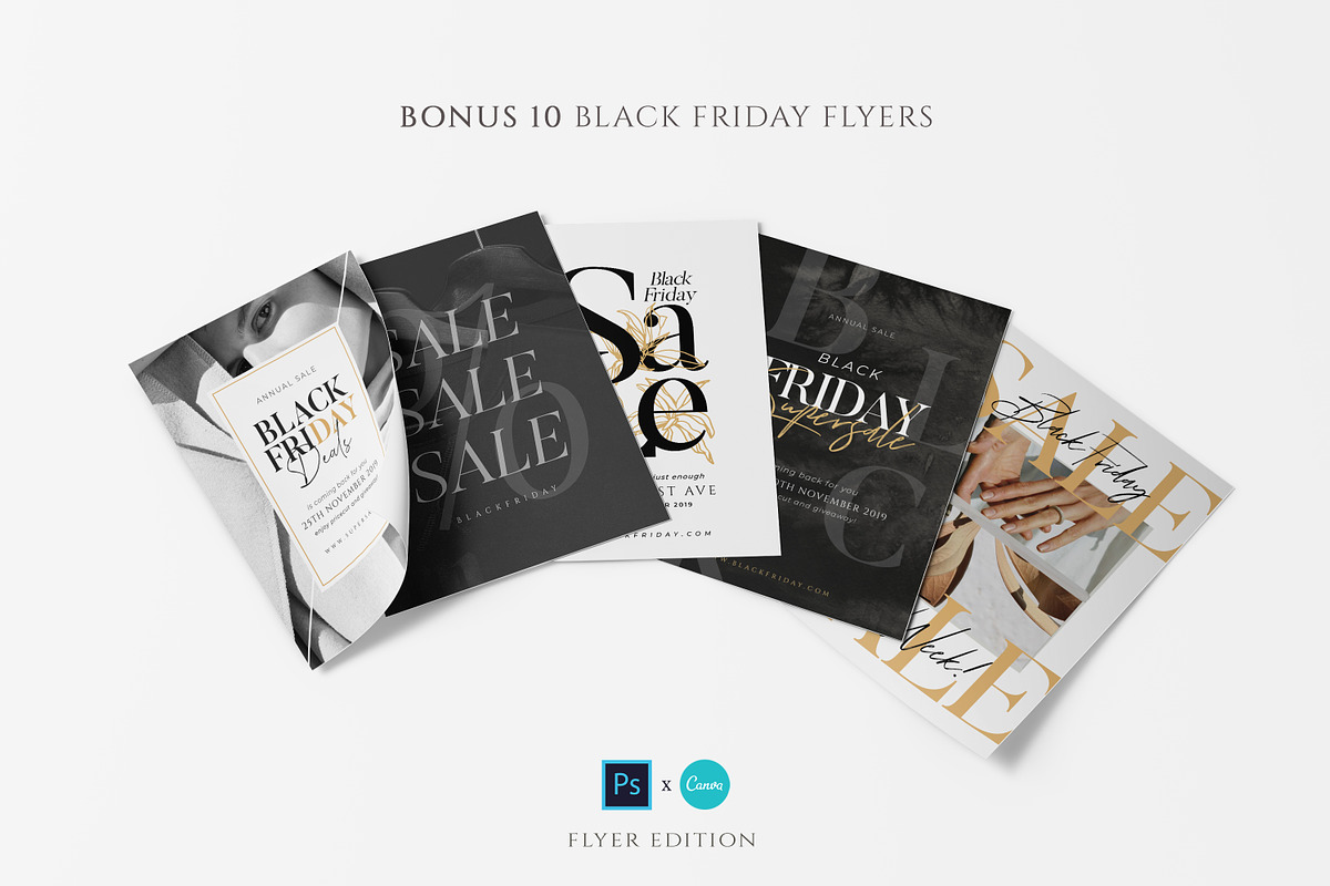 PS & Canva BLACK FRIDAY Social Media, a Social Media Template by Eviory (Photo 10 of 13)