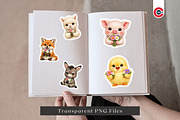 Adorable Baby Animal with Bouquets, an Animal Illustration by C-Kav (Thumbnail 12 of 12)
