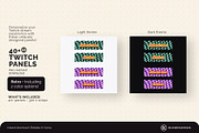 Twitch Panels - Retro Checkered, a Social Media Template by KloudCanvas (Thumbnail 3 of 3)