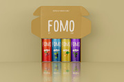 Soda Can with Box Packaging Mockups, a Mockup by Mockups Planet (Thumbnail 2 of 5)