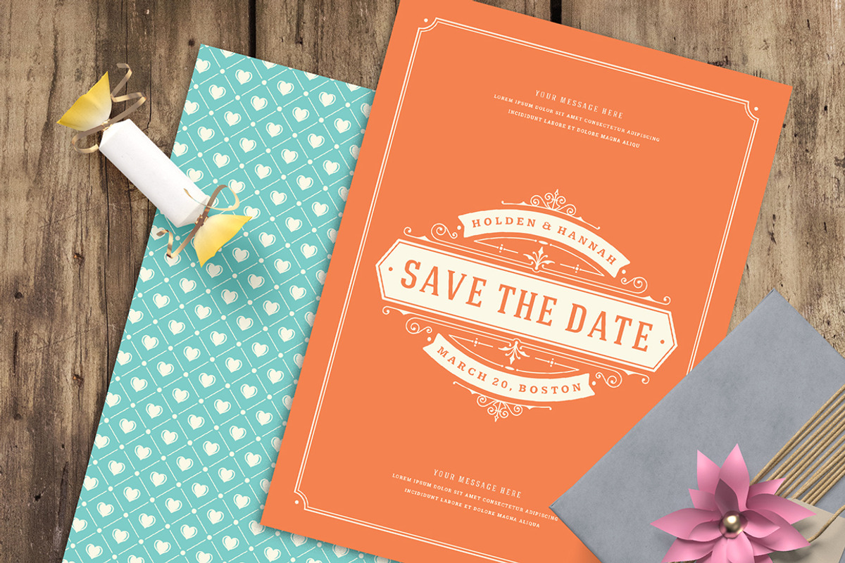 Save The Date Bundle, an Invitation Template by Vasya Kobelev (Photo 8 of 22)