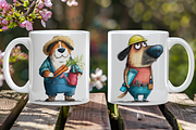 Whimsical Dogs With Big Jobs, an Animal Illustration by PrintHaven Designs (Thumbnail 9 of 10)