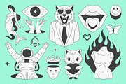 Y2K Illustrations and Elements Set, an Object Illustration by Vasya Kobelev (Thumbnail 8 of 17)