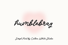 Humblebrag Script Font