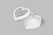 Heart-Shaped Cake Box Mockup, a Packaging Mockup by graphicsauce (Thumbnail 2 of 3)