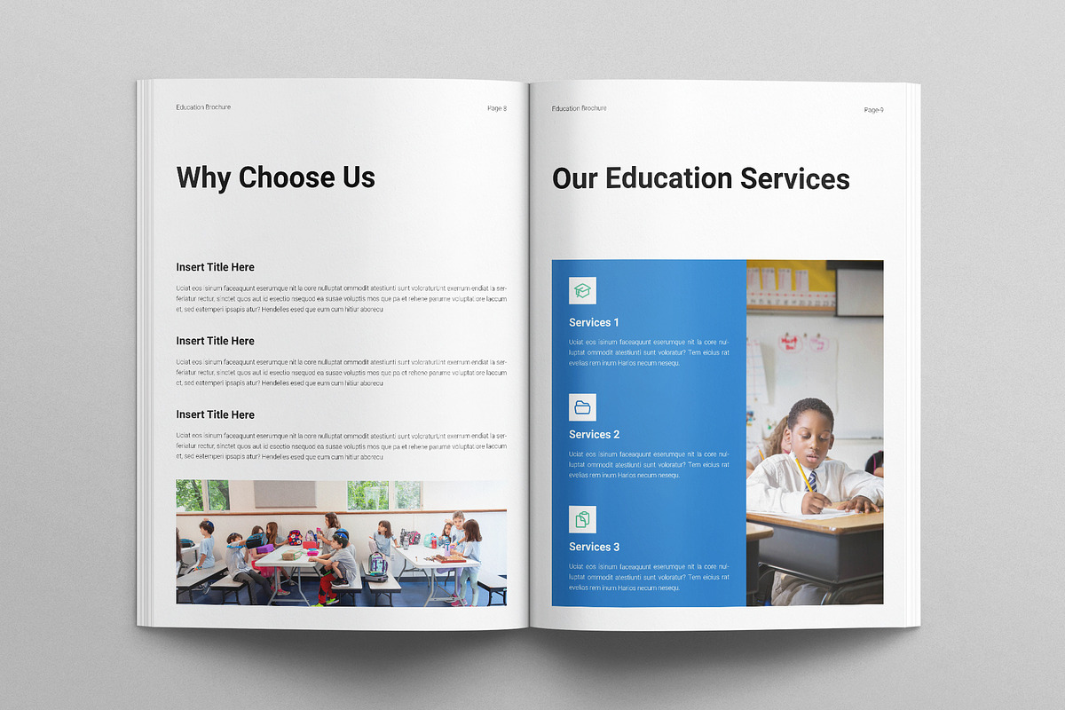 Education Brochure Template, a Brochure Template by E-Type (Photo 4 of 7)