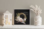White Flora - Christmas clipart, a Decorative Illustration by Vasmila (Thumbnail 10 of 15)