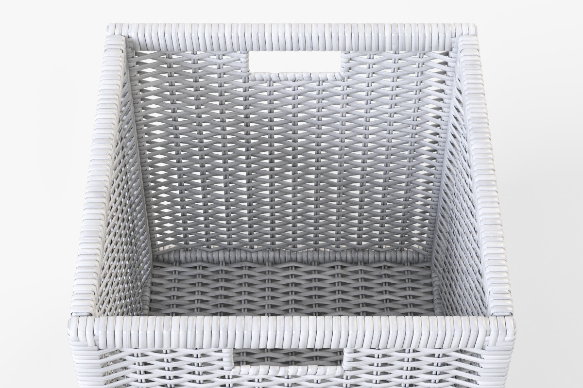 Rattan Basket White, an Object 3D Model by Markelos (Photo 4 of 10)