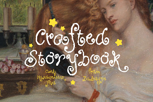 Crafted Storybook - Rough Curly Font