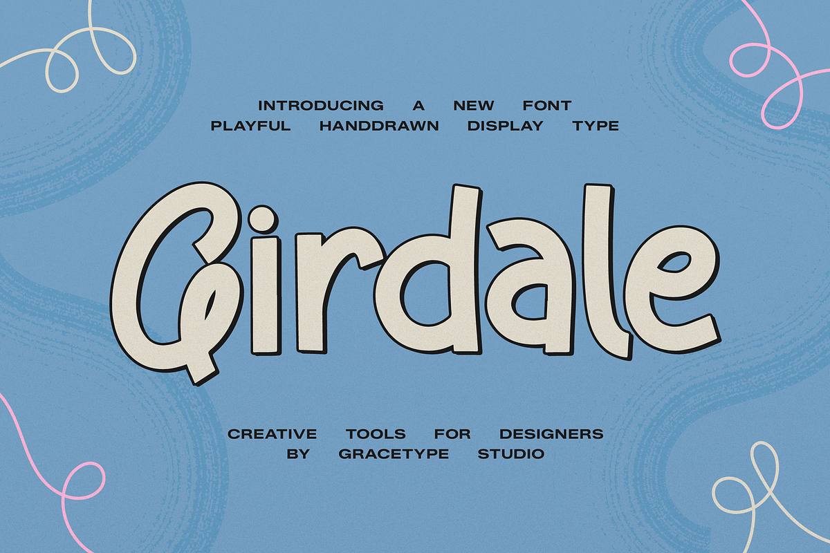 Girdale | Playful Hand Drawn, a Handwritten Font by gracetype_studio (Photo 1 of 12)