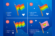 LGBTQ 3D Icons, an Object 3D Model by Rakata Studio (Thumbnail 2 of 7)