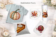 Watercolor Thanksgiving Clipart, an Illustration by Artnoy (Thumbnail 6 of 8)