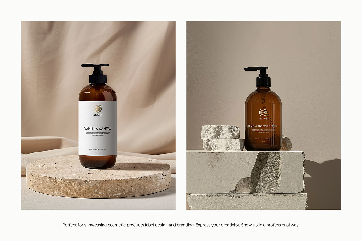 Amber Dispenser Bottle Mockup Bundle, a Packaging Mockup by Wildfield Studio (Photo 2 of 17)
