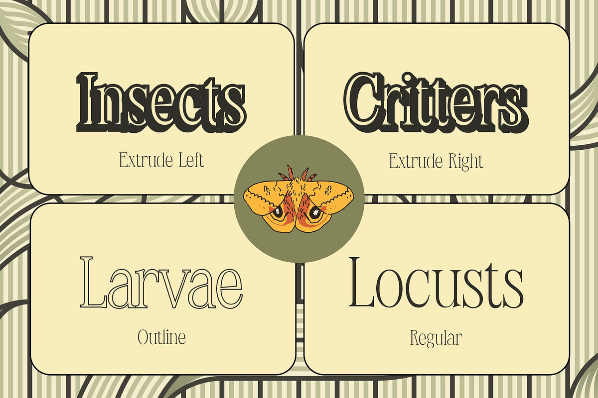 Kapvile 3D, a Serif Font by Craft Supply Co. (Photo 2 of 8)